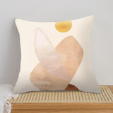 Minimalist Geometric Throw Pillow Cover, Set of 2-Peach