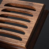 Plum Blossom Bamboo Coasters, Set of 6-Base