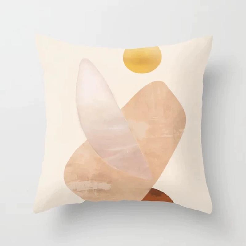 Minimalist Geometric Throw Pillow Cover, Set of 2